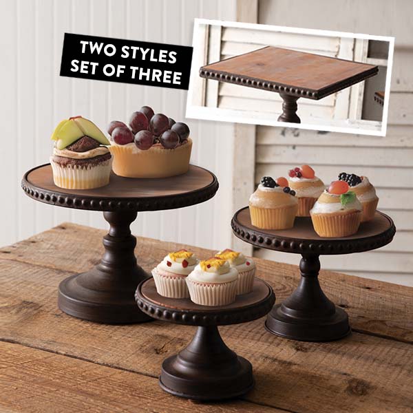 Beaded Dessert Stands, Set of 3 | Pick Your Style