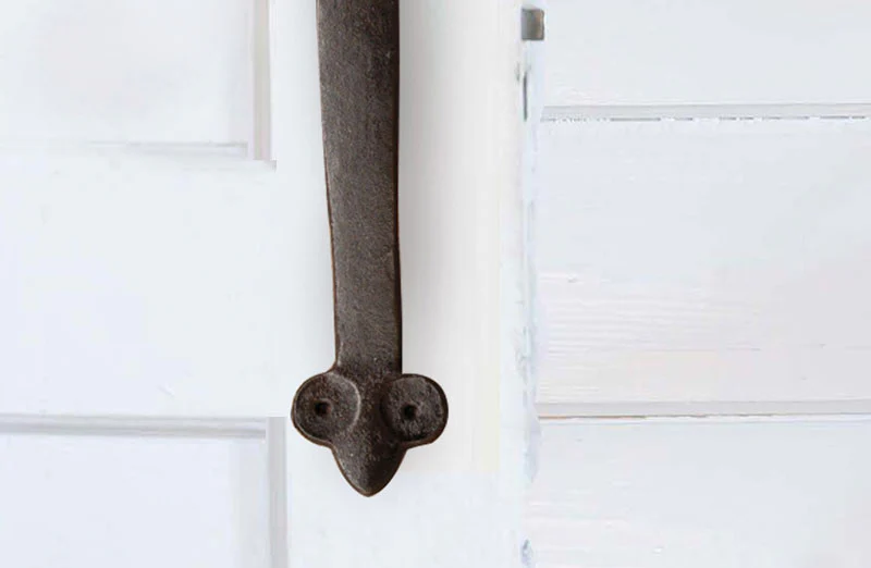 *HUGE* Iron Door Pull  Set of 2