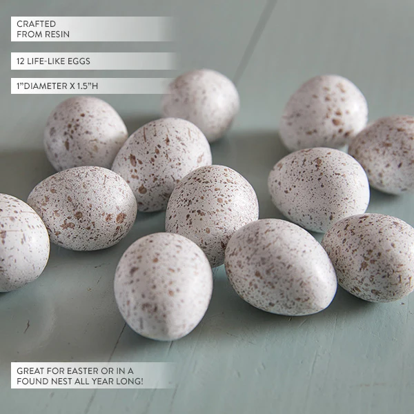 Lifelike Quail Decorative Egg Dozen