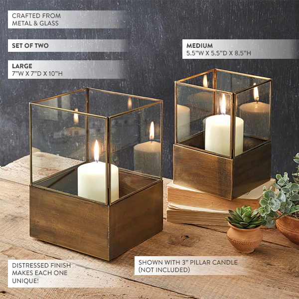 Courtyard Lanterns, Set of 2