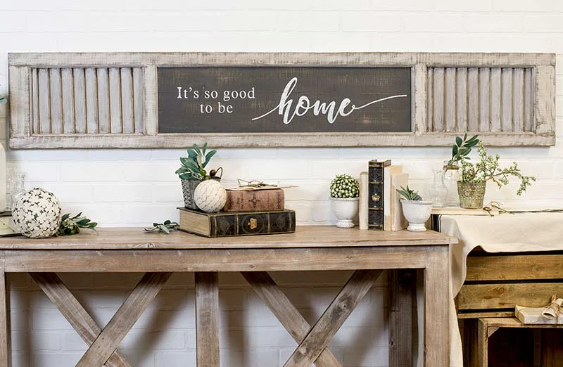 HUUUGE It's So Good To Be Home Shutter Sign