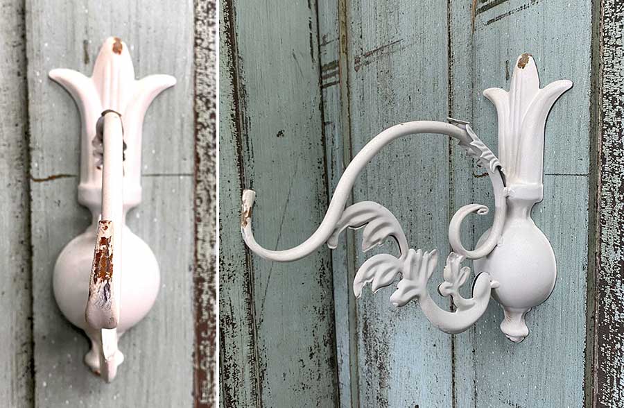 White Ornate Wall Hook