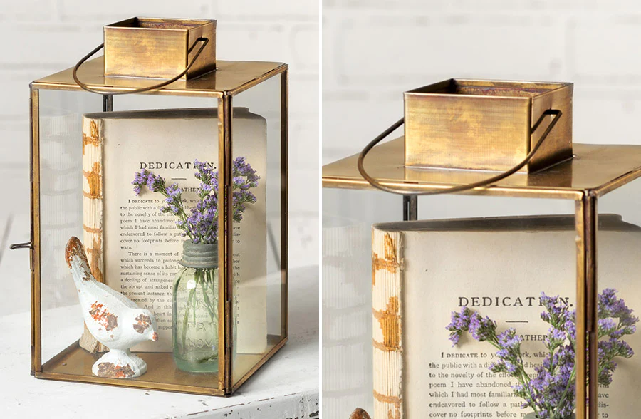 Antique Brass Finish Lantern