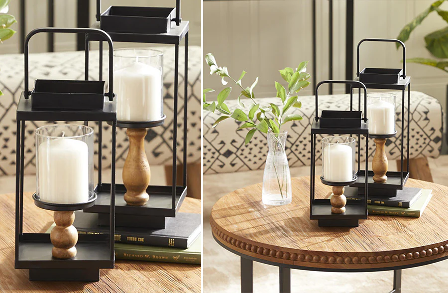 Metal Candle Lanterns, Set of 2 | Pick Your Style