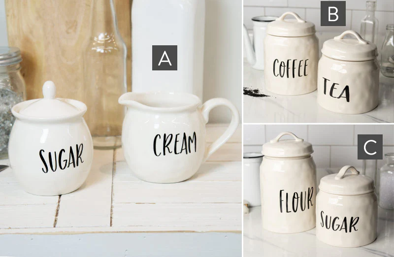 Designer Inspired Ceramic Set