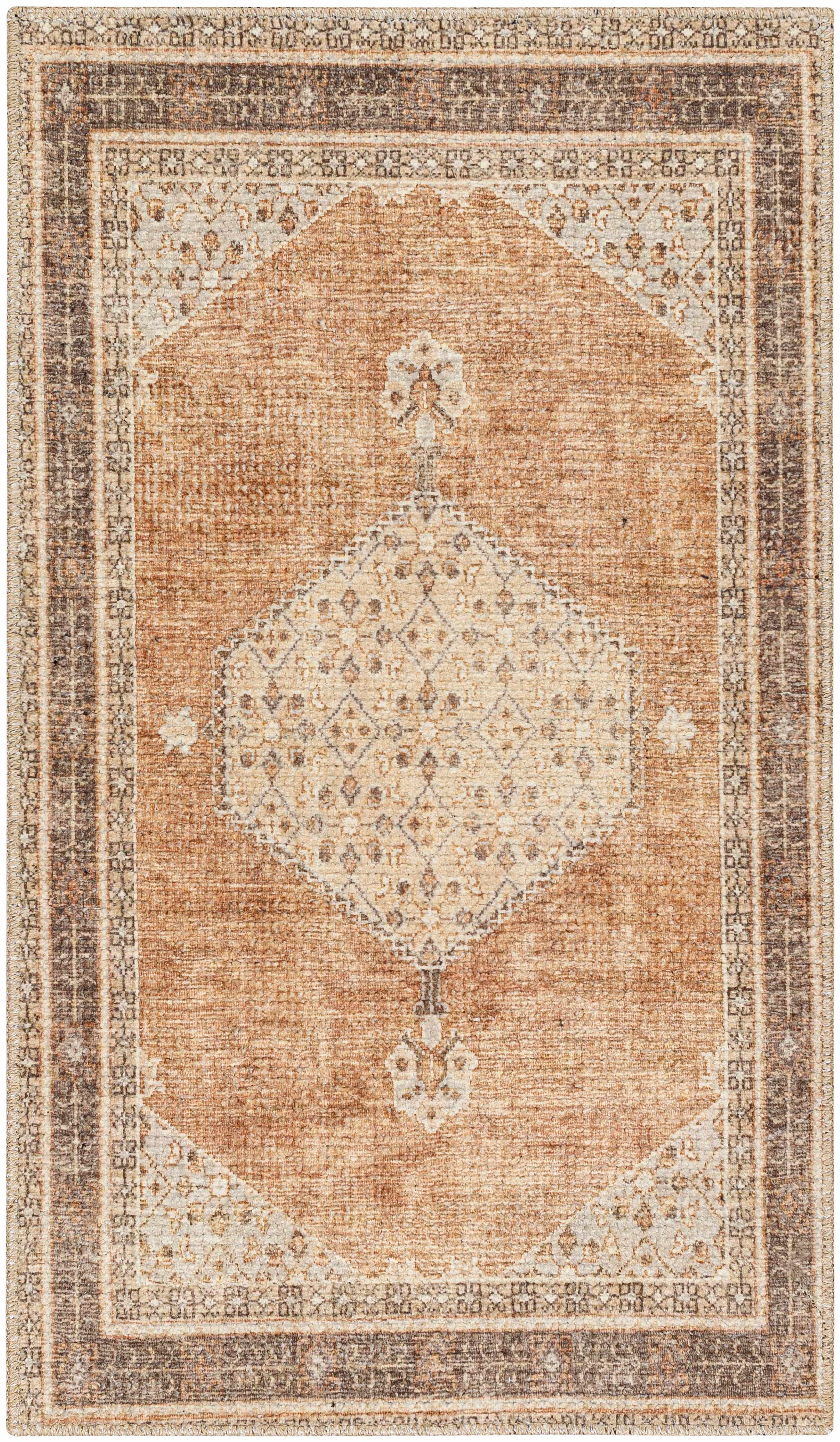 Terracotta Medallion Area Rug