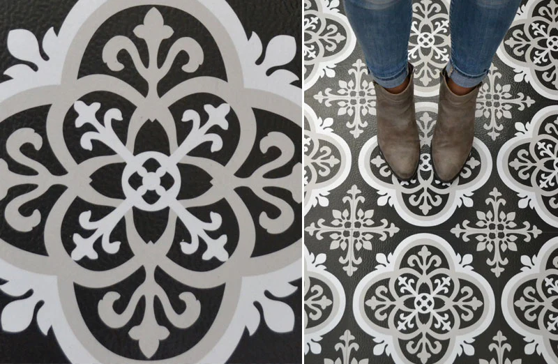 Ornate Peel and Stick Floor Tile