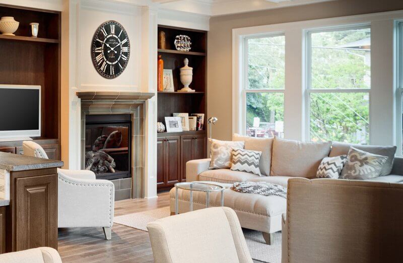 LARGE Distressed Station Clock