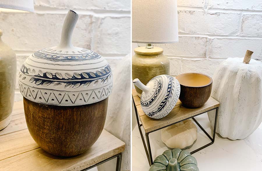 Ornate Acorn Container