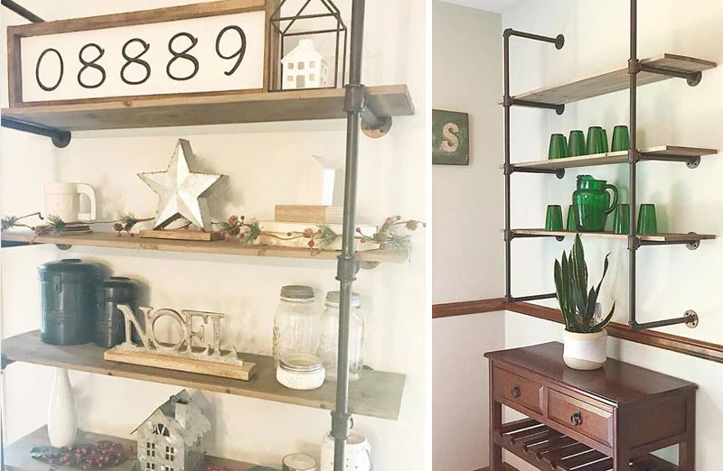 HUGE Open Pipe Shelving Unit