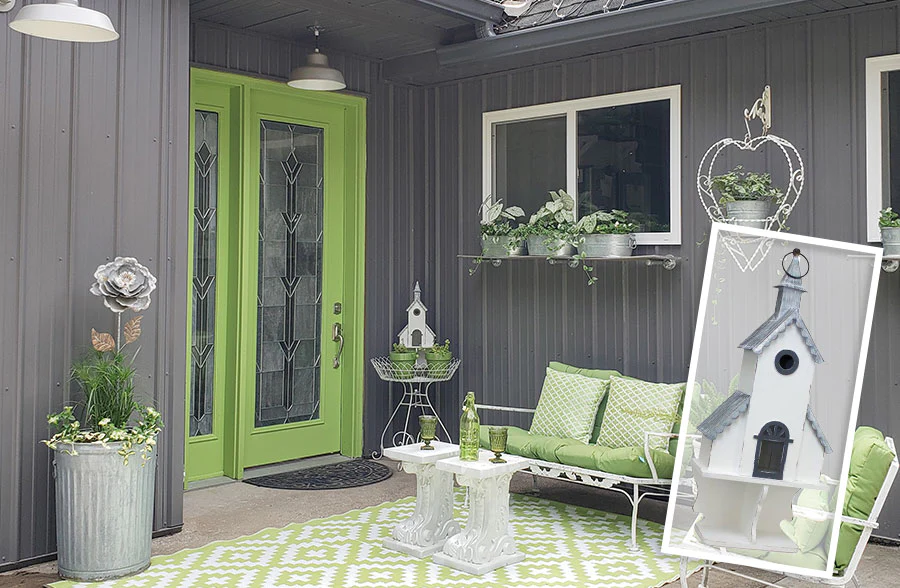 Wooden Church Birdhouse