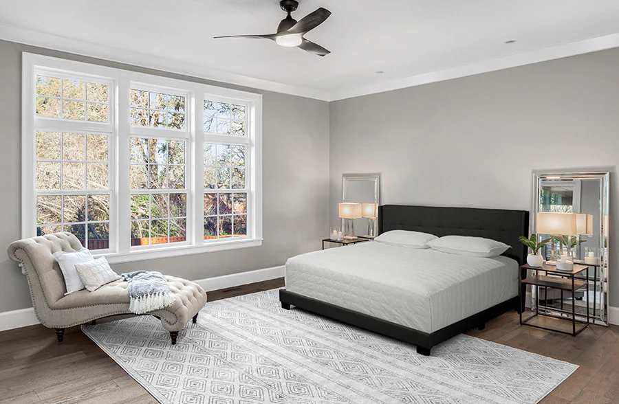 Tufted Fabric Queen Bed, Pick your Color