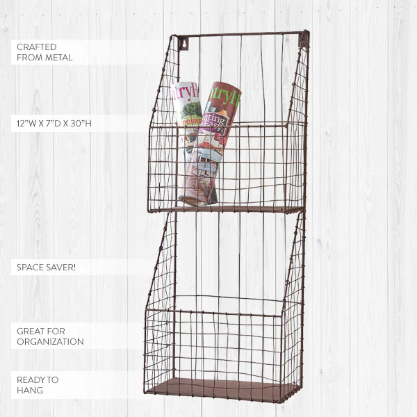 Two-Tier General Store Wall Bin
