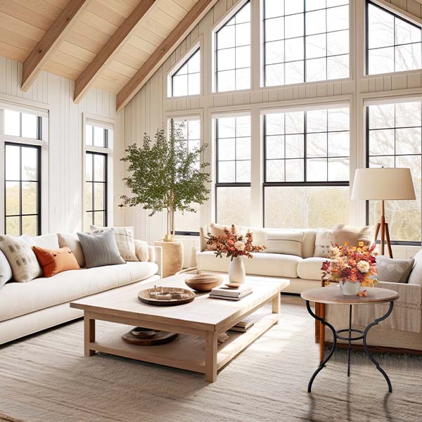 Round Wood with Metal Side Table | Refined Classic