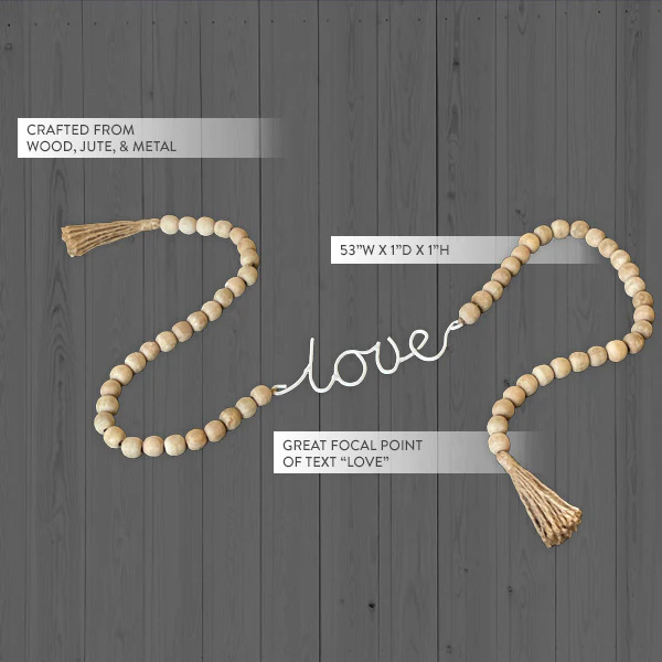 Beaded Love Garland