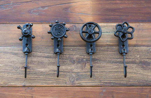 Cast Iron Faucet Hook  Set Of 4