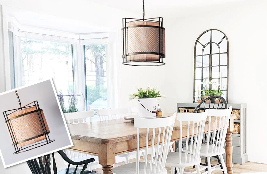 HUGE Nomad Drum Pendant Light