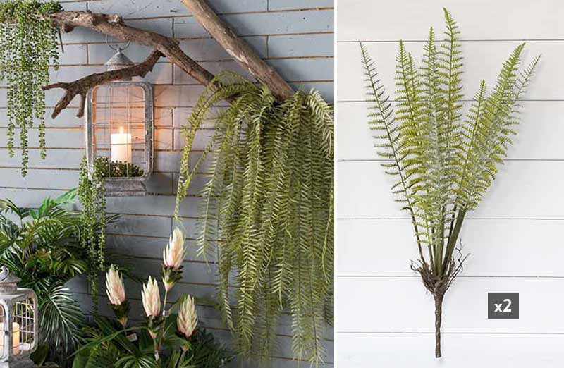 Lush Fern Stem  Set of 2