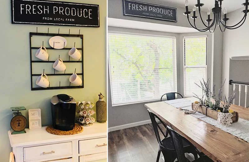 Metal Fresh Produce Sign