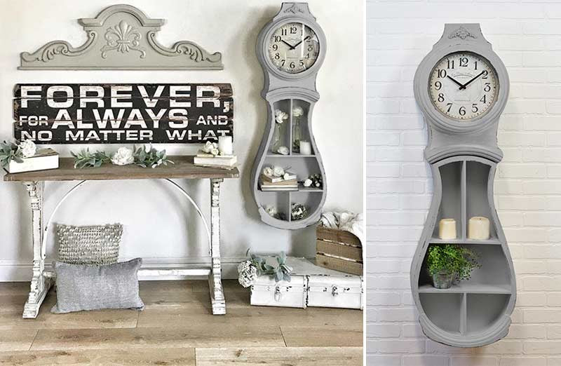 *HUGE* Distressed Mora Wall Clock
