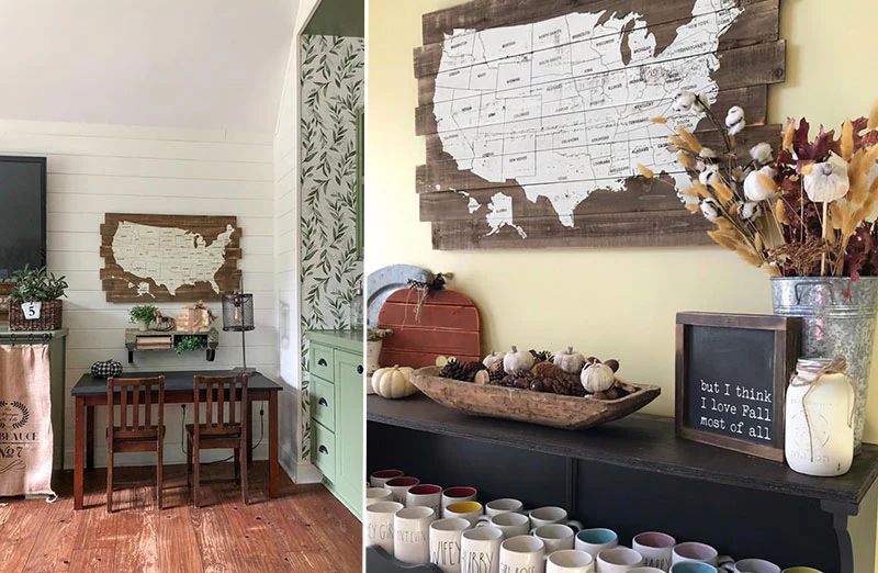 *HUUUGE* USA Map Wall Decor