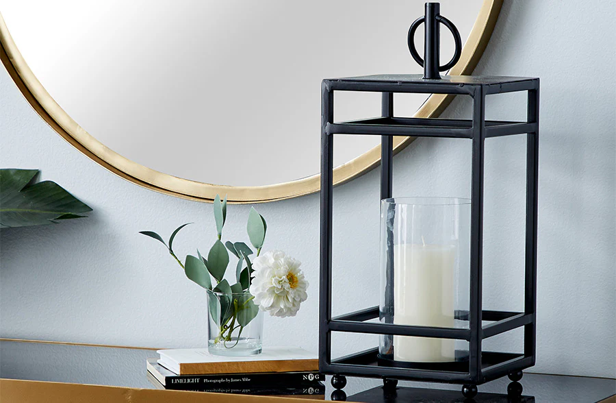 Industrial Candle Lantern, Pick Your Size