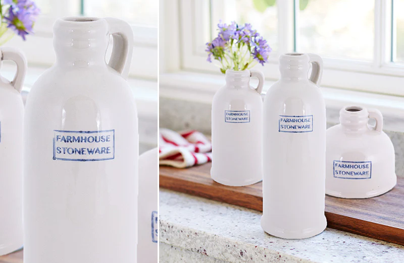 Stoneware Jugs. Set of 3