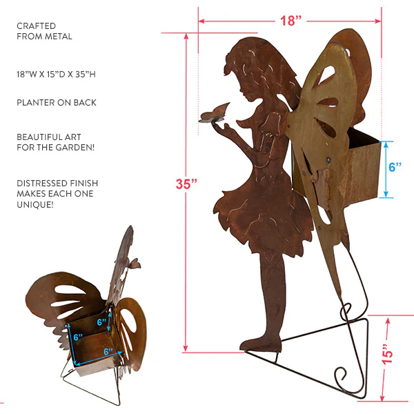 LARGE Garden Fairy Planter