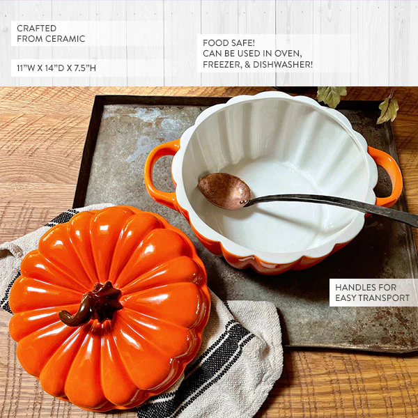 Four Quart Pumpkin Baking Dish