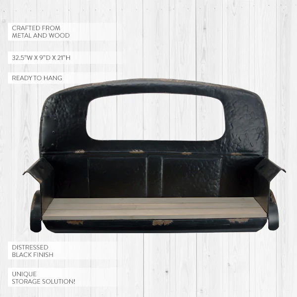 Metal Truck Bed Wall Shelf