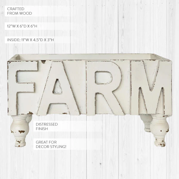 Chippy Wooden Farm Planter
