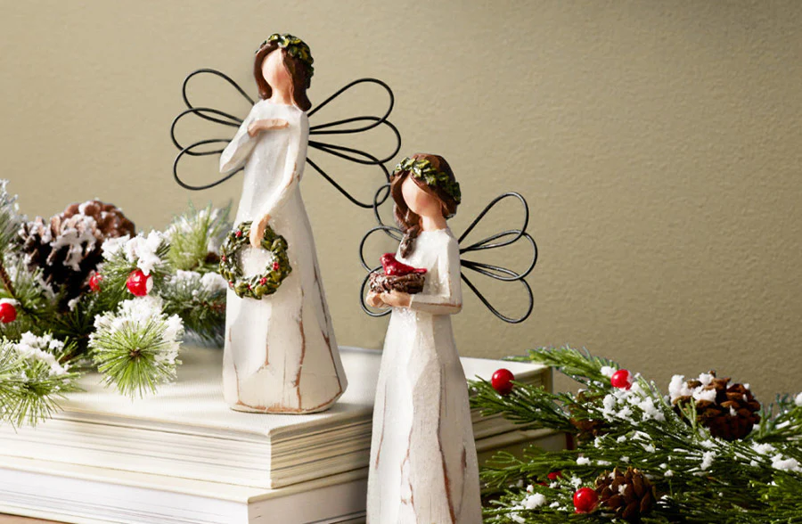 Vintage Christmas Angels, Set of 2
