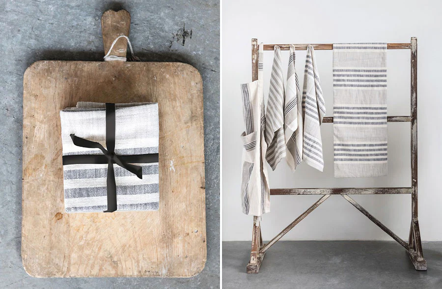 Striped Tea Towels, Set of 3