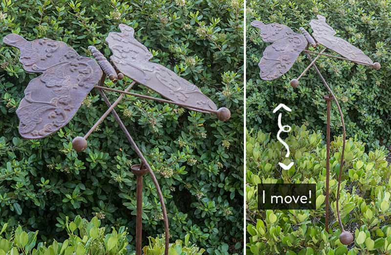 Metal Butterfly Garden Stake