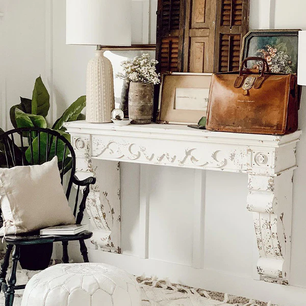 Chippy Wooden Mantel