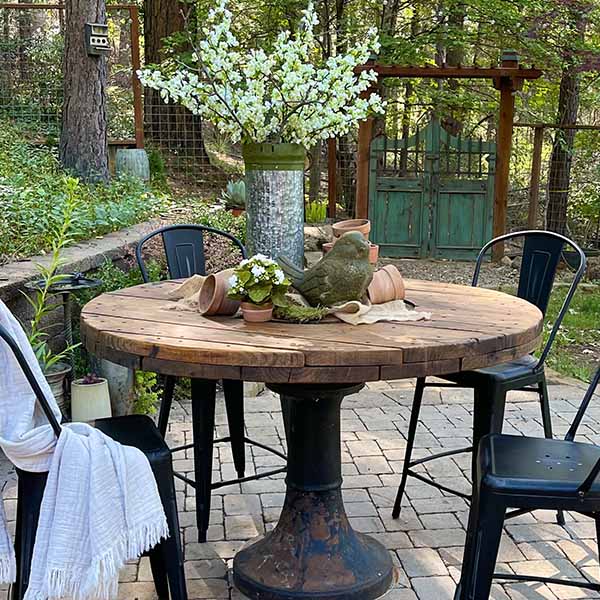 Mossy Sparrow Garden Statue