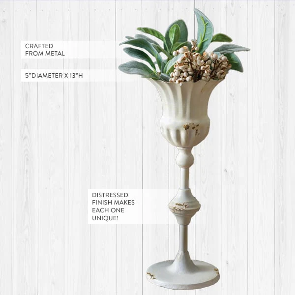 Tall Scalloped Cup with Base