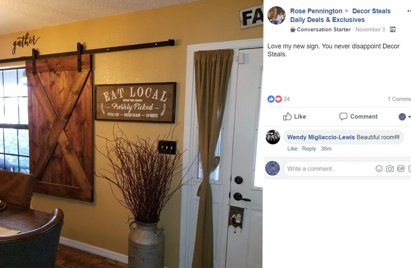 Eat Local Vintage Sign