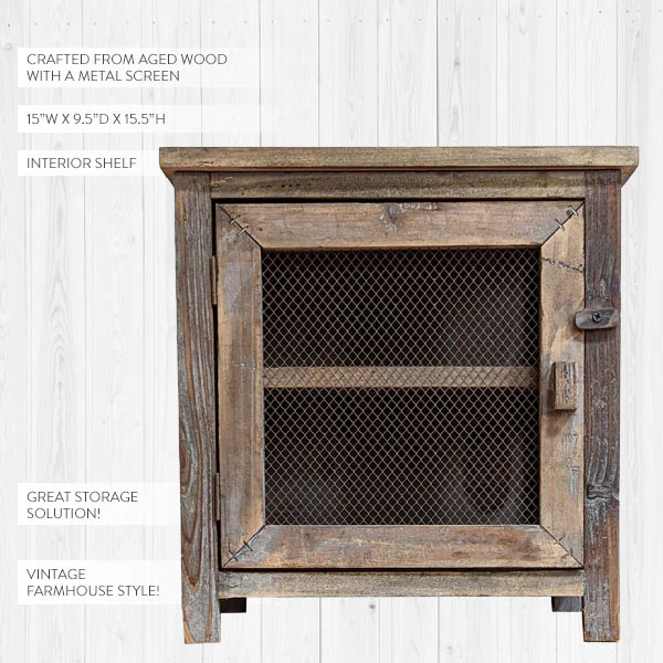 Vintage-Inspired Rustic Storage Safe