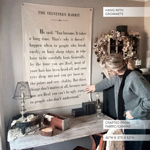 57 Inch The Velveteen Rabbit Hanging Wall Canvas