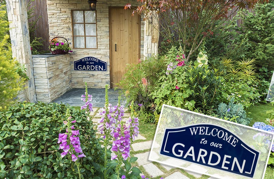 Welcome To Our Garden Sign