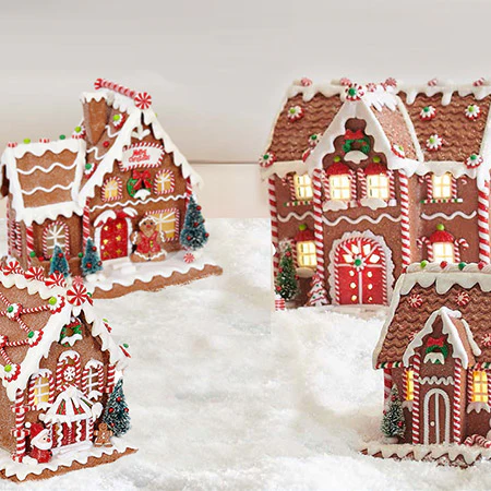 Large Light Up Gingerbread House
