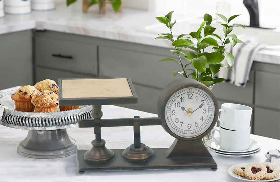 Decorative Tabletop Scale Clock