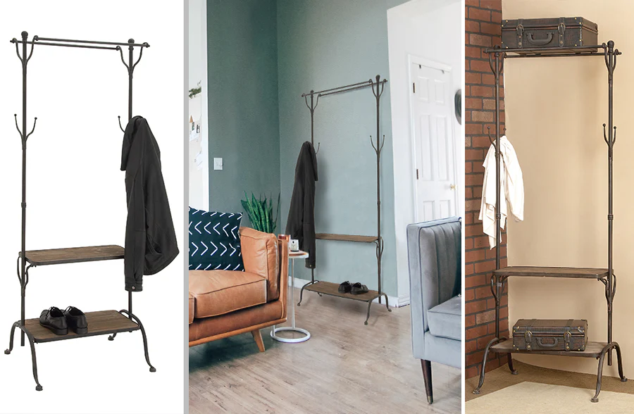 Vintage Hotel Wardrobe Rack