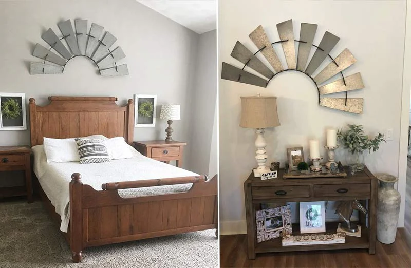 58 Inch Half Windmill Decor