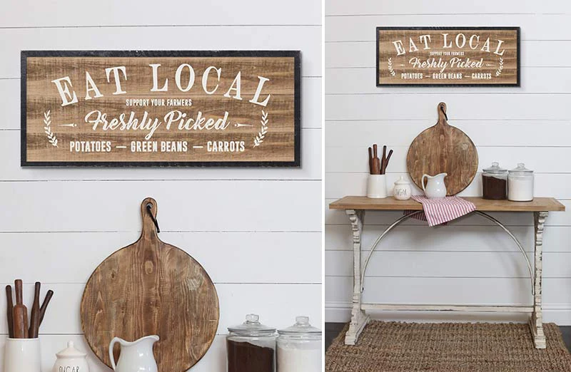 Eat Local Vintage Sign