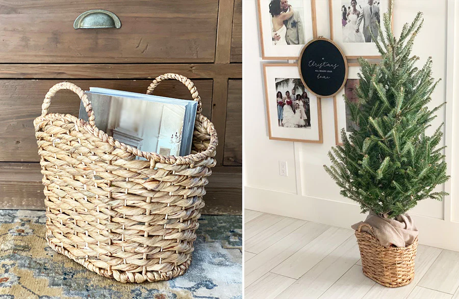 Hyacinth Basket With Handles