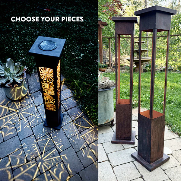 Interchange-a-glow Series: Spider Web Light Pillars