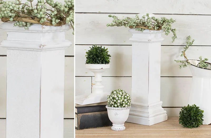 Distressed Pedestal Pillar