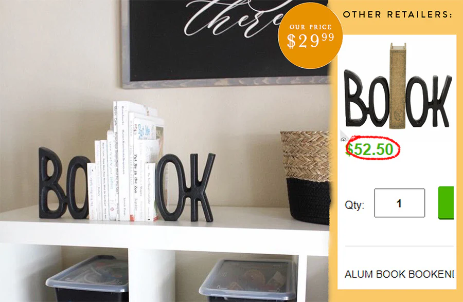 BOOK Letter Bookends